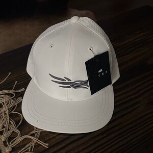 White Sitka Men's Cap with Black Logo
